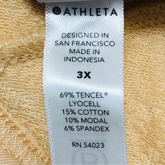 NWT Athleta boardwalk high hip hoodie in buttery beige SZ 3X. A25 - Picture 7 of 9